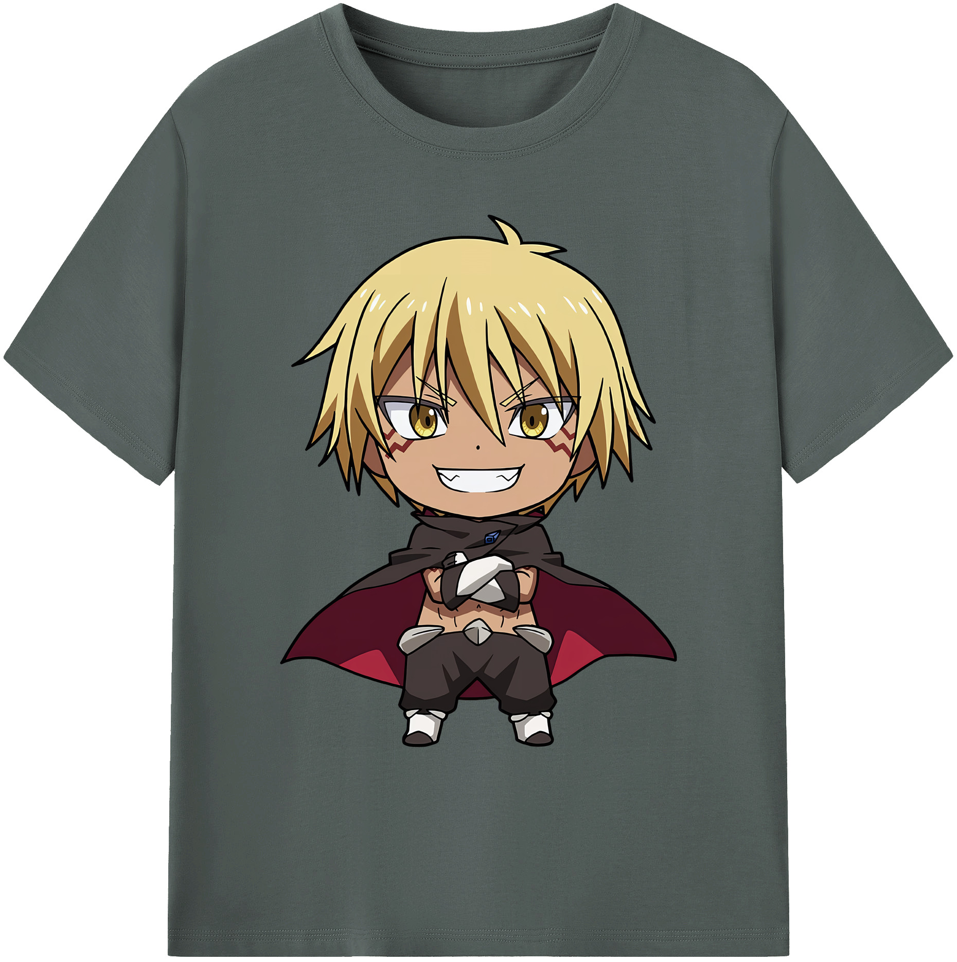 （画像用） 転スラ Regarding Reincarnated to Slime 綿100％ メンズ半袖Tシャツ｜肌触りやわらか＆通気性